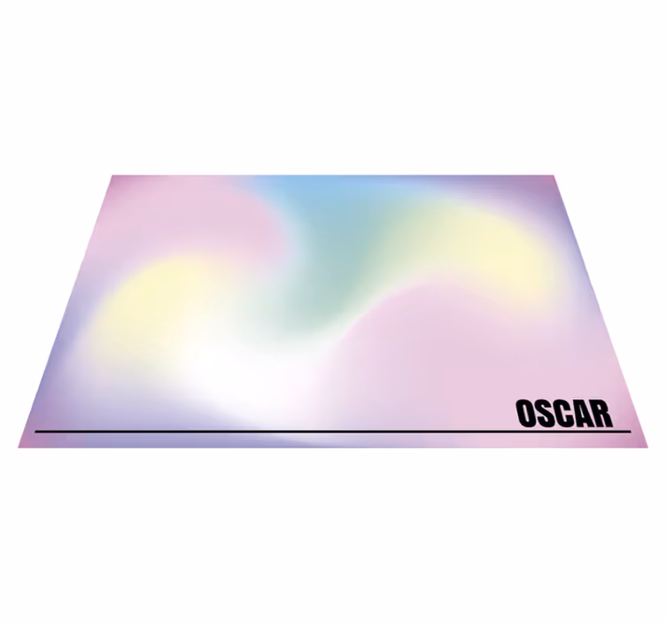 Anpassningsbar gradient Vinylmatta namn - Tenstickers