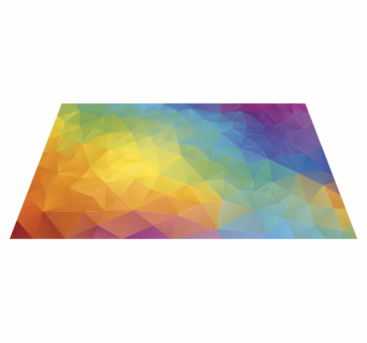Fantastisk färgad mosaikmosaikvinylmatta - Tenstickers
