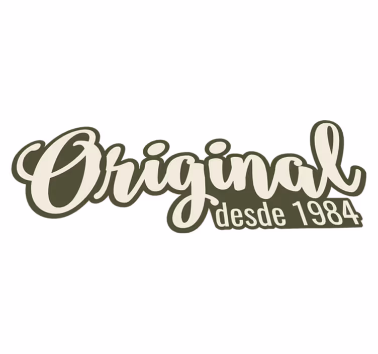 Vinylmatta originaltext anpassningsbart år - Tenstickers