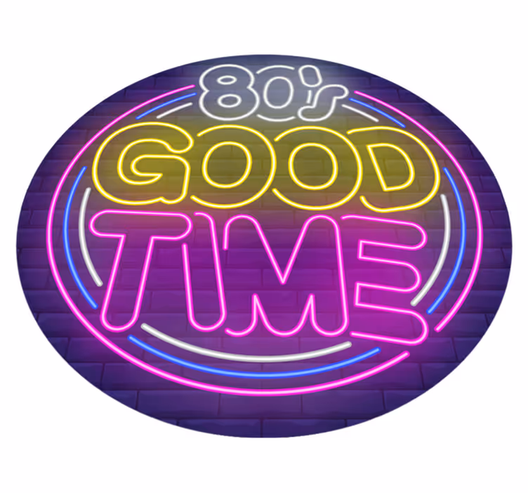 Vintage vinylmatta - 80-talets god tid - Tenstickers