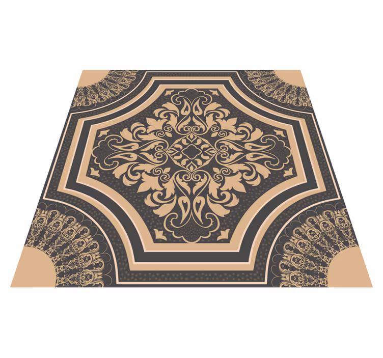 Fantastisk barockstil vintage vinylmatta - Tenstickers