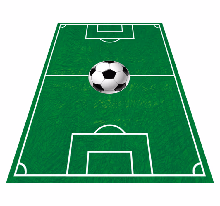 Fotbollsplan teen vinylmatta - Tenstickers