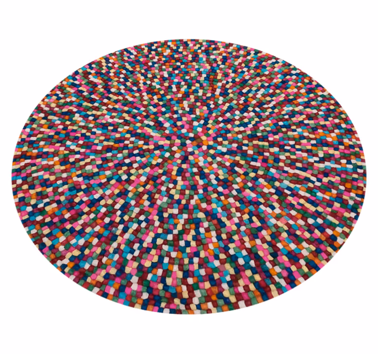 Mozaic fläckar mosaik vinyl matta - Tenstickers