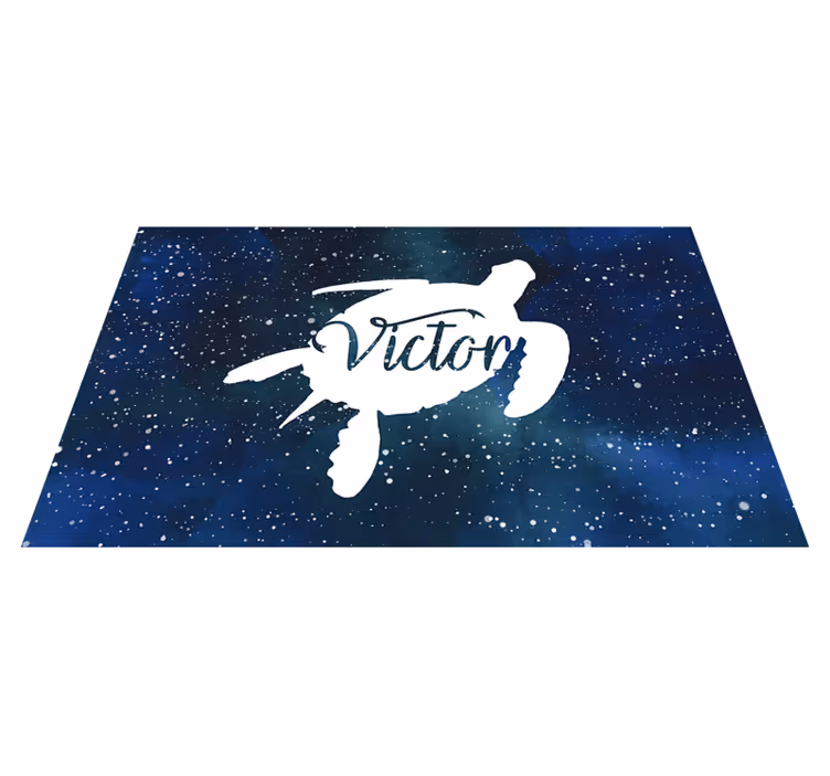 Sköldpadda i galaxen med namnet animaliska vinylmattor - Tenstickers