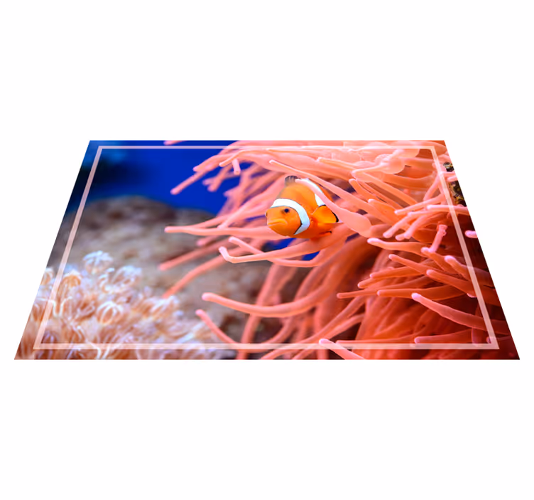 Clownfish djur vinyl matta - Tenstickers