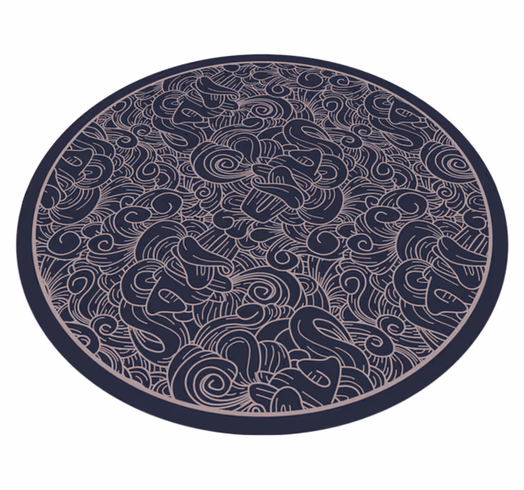 Mandala swirl motiv Vinylmatta Mandala - Tenstickers
