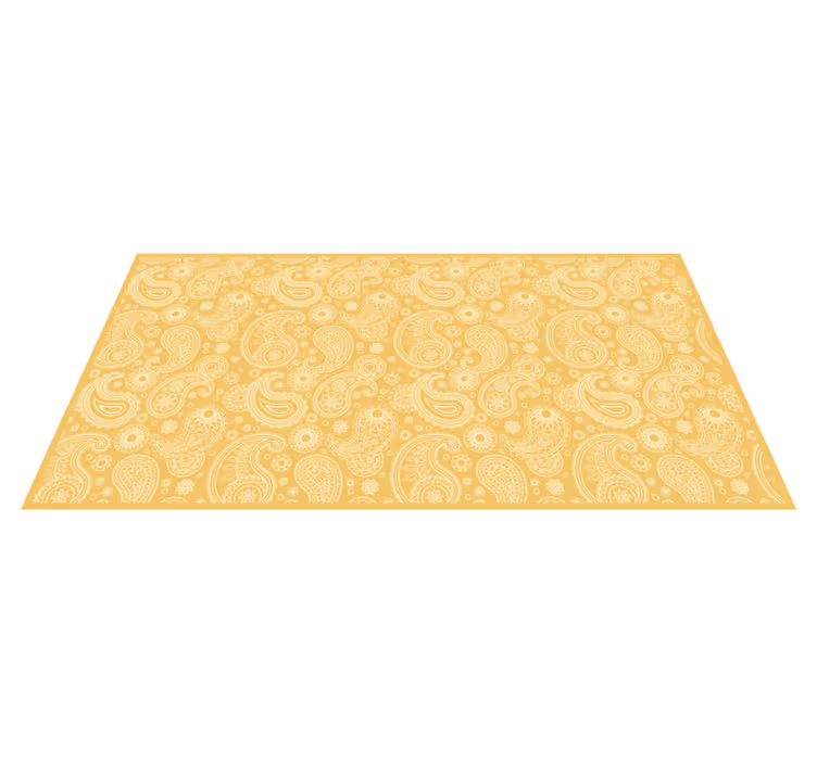 Arabiska paisley entré vinyl matta - Tenstickers