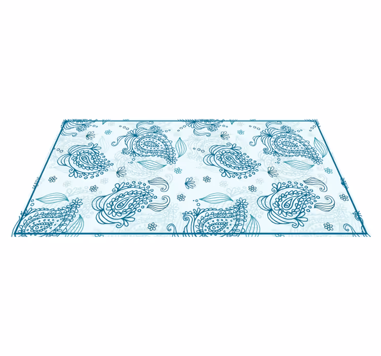 Mandala paisley harmoni Vinylmatta Mandala - Tenstickers