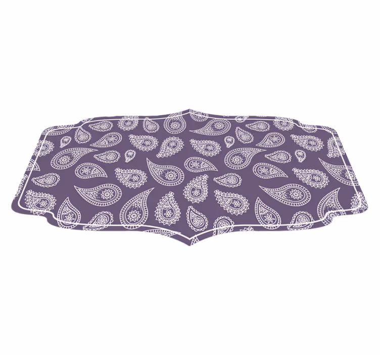 Paisley mandala motiv Vinylmatta Mandala - Tenstickers