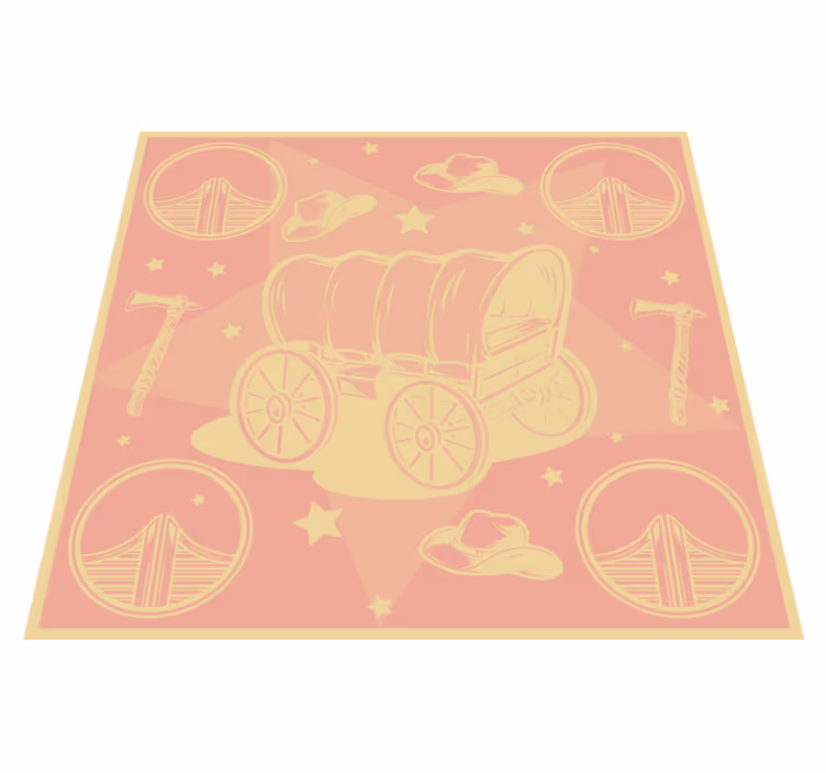 Cowboyvagns vinylmatta - Tenstickers