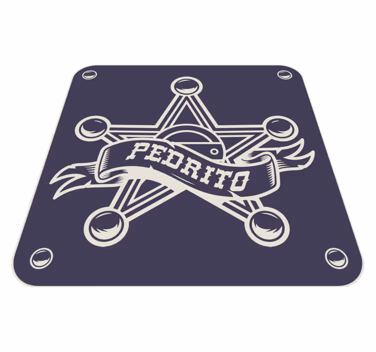Personligt emblem Vinylmatta namn - Tenstickers