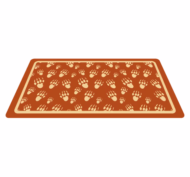 Porcupine footprint animalisk vinylmatta - Tenstickers
