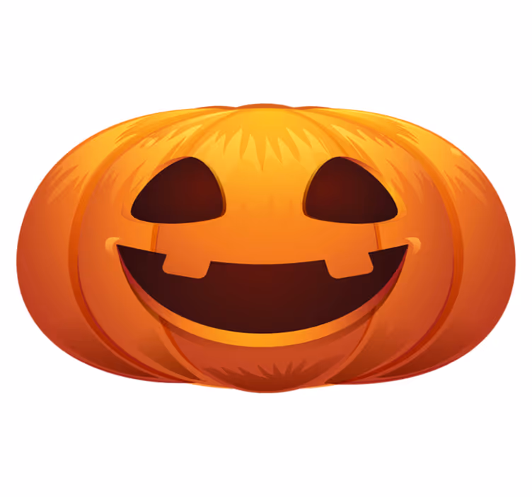 Pumpa för halloween matta - Tenstickers