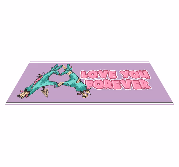 Tillgiven dinosaurie scen Vinylmatta djur - Tenstickers