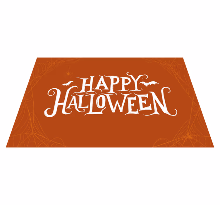 Glad halloween vinylmatta - Tenstickers