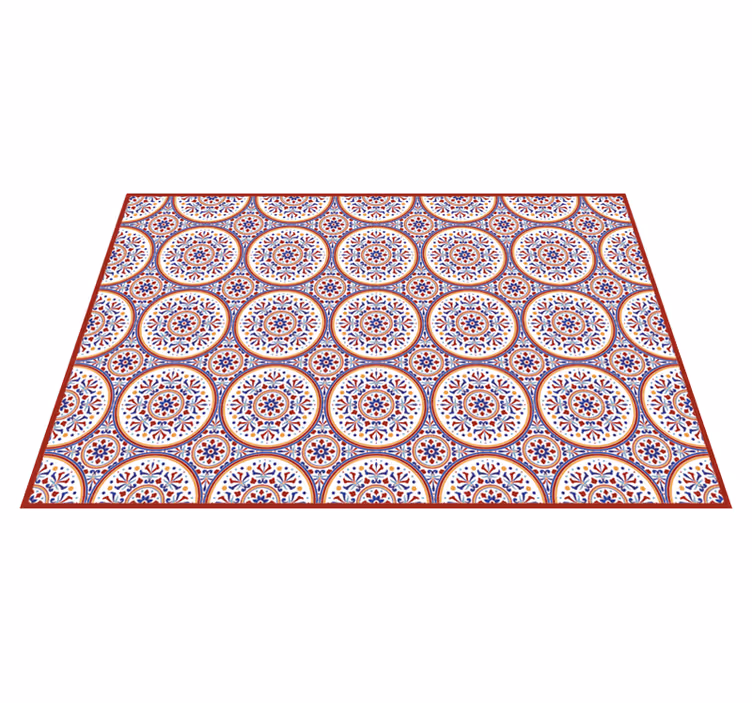 Majolica kakel vinyl hall matta - Tenstickers