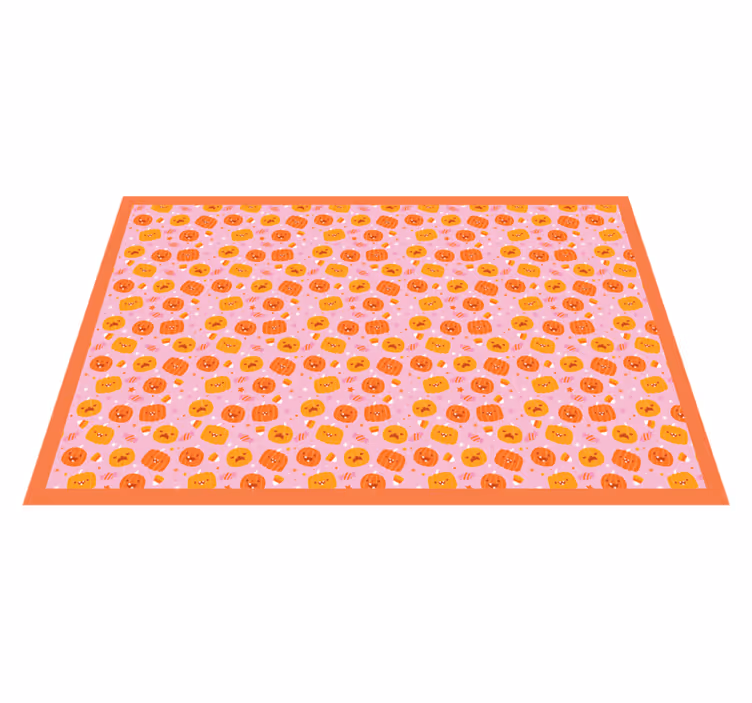 Söta pumpor vinyl matta halloween mattor - Tenstickers