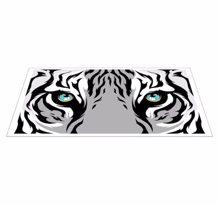 Blåögd tiger djurmatta - Tenstickers