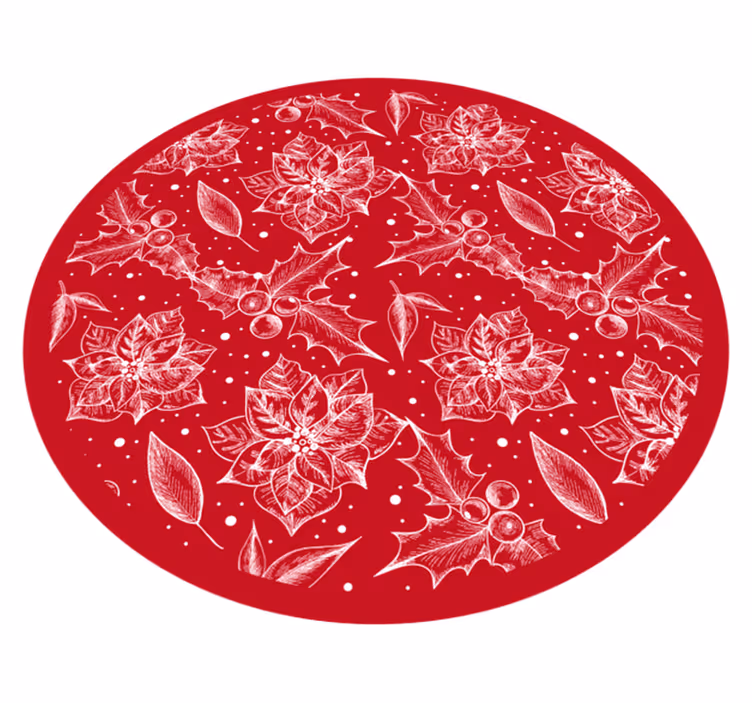 Elegant vinylrugs jul stil - Tenstickers