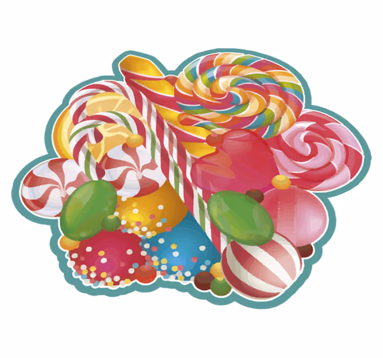 Godisglädje Vinylmatta evenemang - Tenstickers
