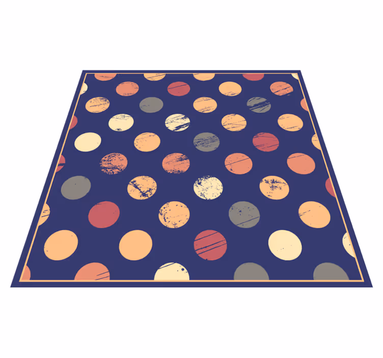 Abstrakt prickigt mönster Vinylmatta geometrisk - Tenstickers