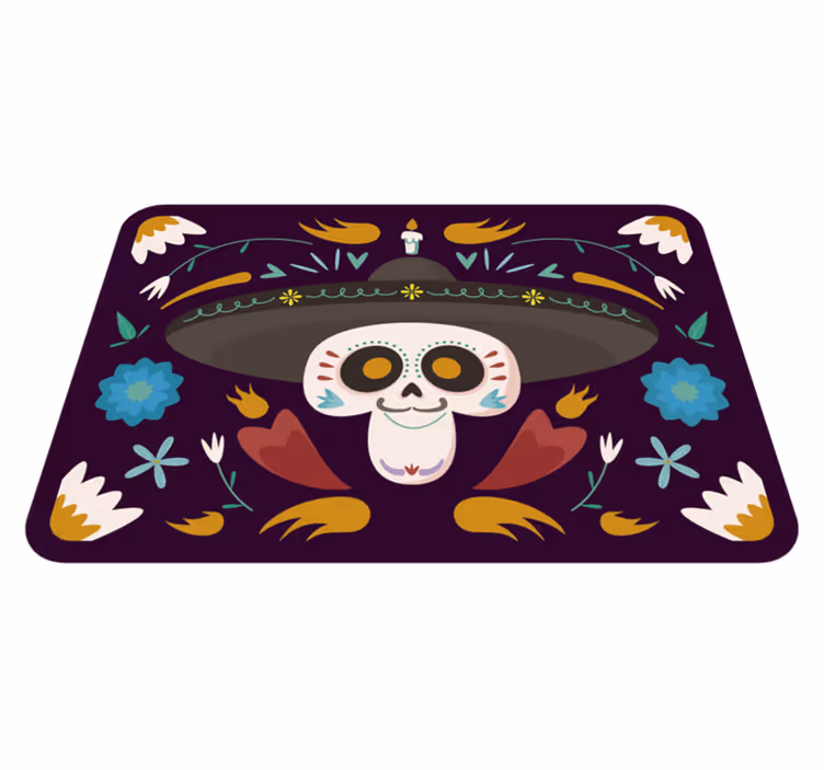 Mexikansk stil halloween mattor - Tenstickers