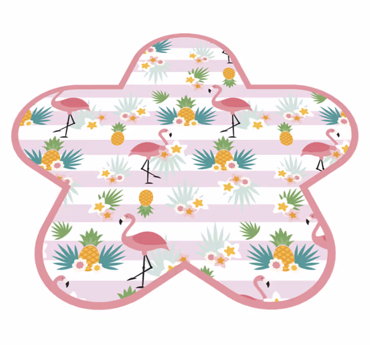Flamingo lektid Vinylmatta daghem - Tenstickers