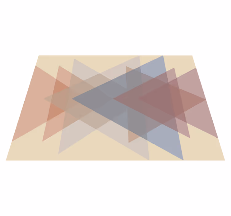 Geometrisk överlappning Vinylmatta geometrisk - Tenstickers