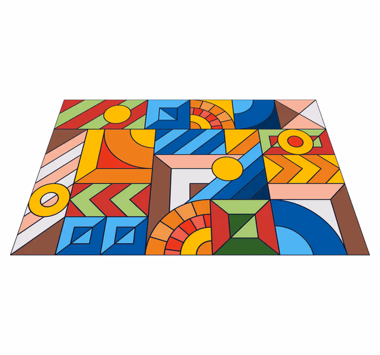 Färgglada mosaik golvplattor - Tenstickers