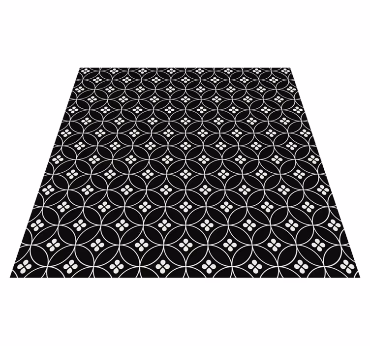 Geometriska cirkelmönster Vinylmatta geometrisk - Tenstickers