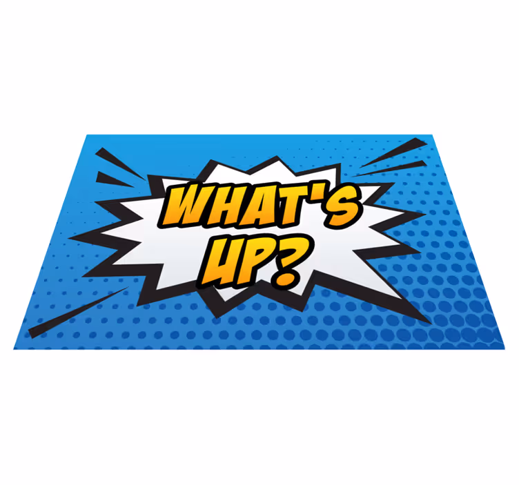 Komiska burst uttryck Vinylmatta spel - Tenstickers