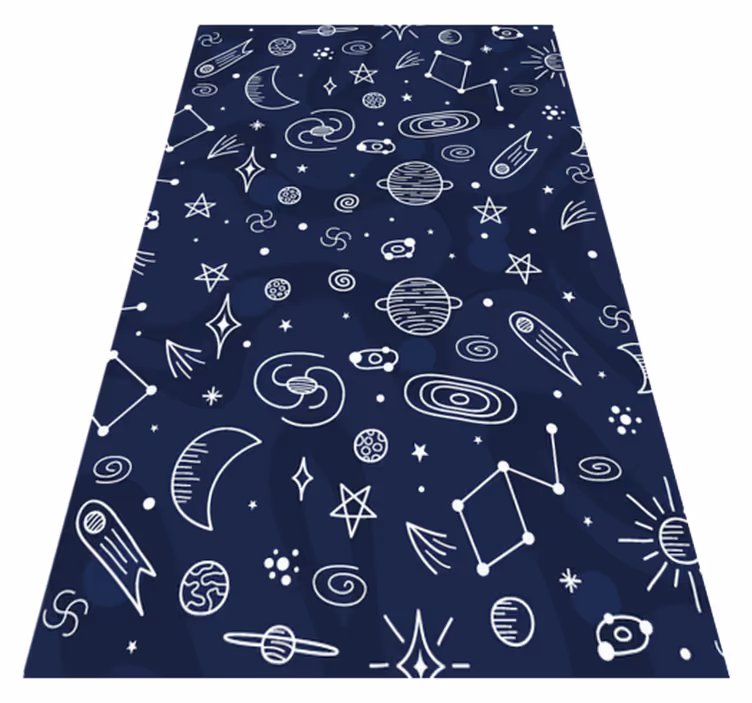 Rymd med kosmiskt tema Andra Vinylmattor - Tenstickers