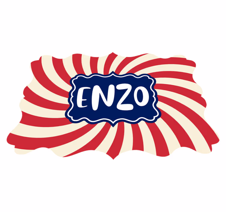 Cirkus med namn personlig matta - Tenstickers