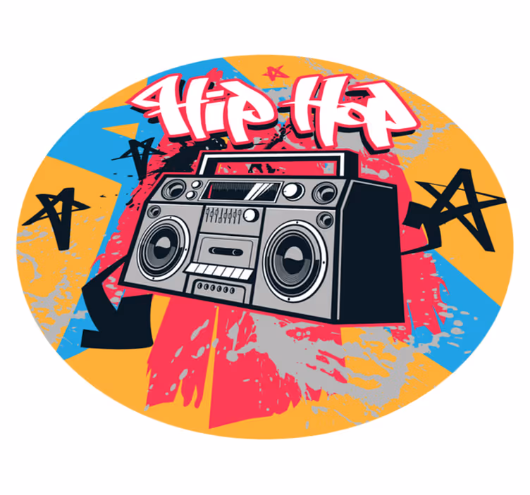 Hip hop dansare sovrumsmatta - Tenstickers