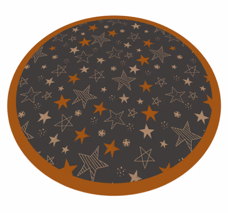 Himmelska motiv Vinylmatta Stjärnor - Tenstickers