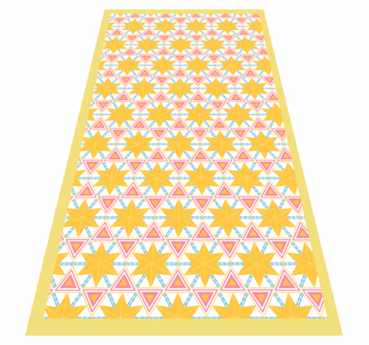 Geometriska starburst mönster Vinylmatta Kök - Tenstickers