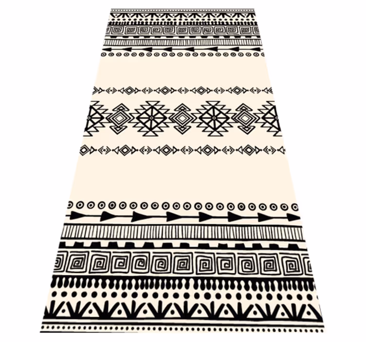 Tribal way etnisk vinylmatta - Tenstickers