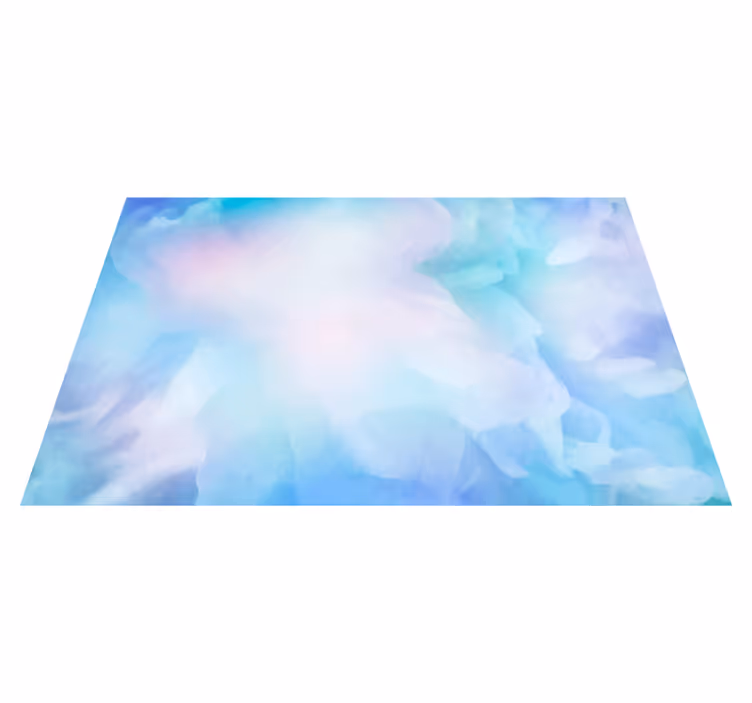 Abstrakt blå himmel modern matta - Tenstickers