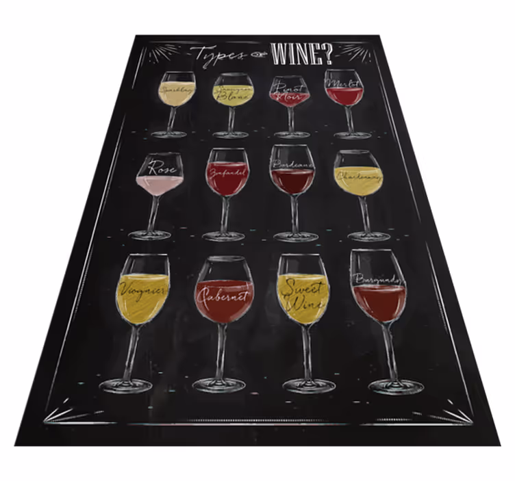 Typer vinguide Vinylmatta Kök - Tenstickers