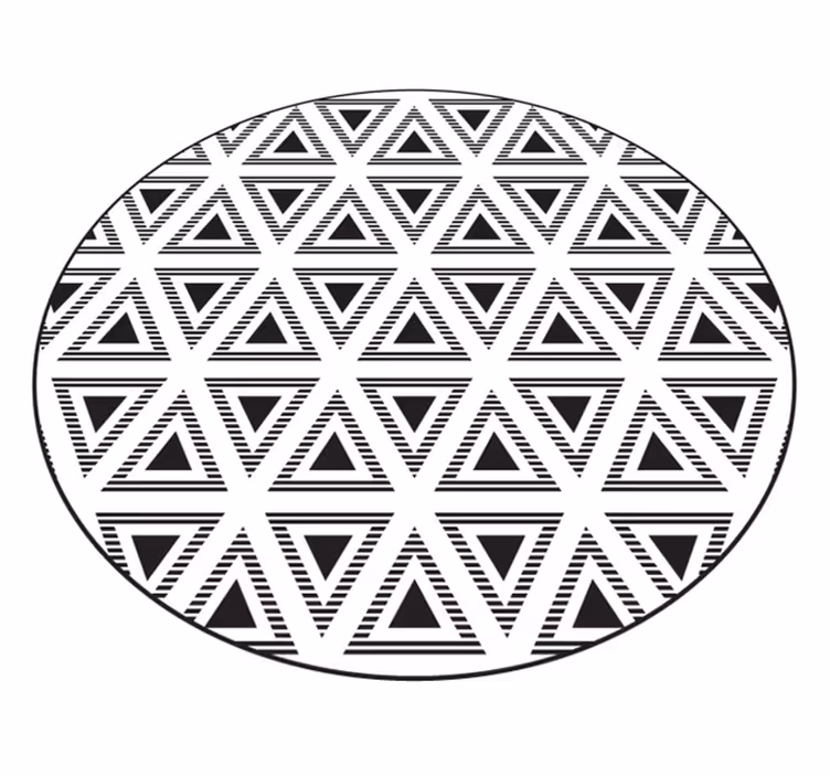 Geometrisk triangulär sammansättning Vinylmatta geometrisk - Tenstickers