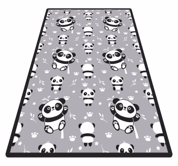 Söt och härlig pandas djurmatta - Tenstickers