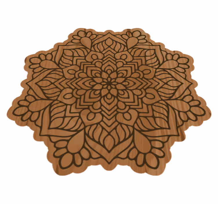 Mandala intrikat Vinylmatta Mandala - Tenstickers