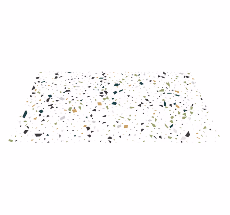 Geometrisk form spot vinyl matta - Tenstickers