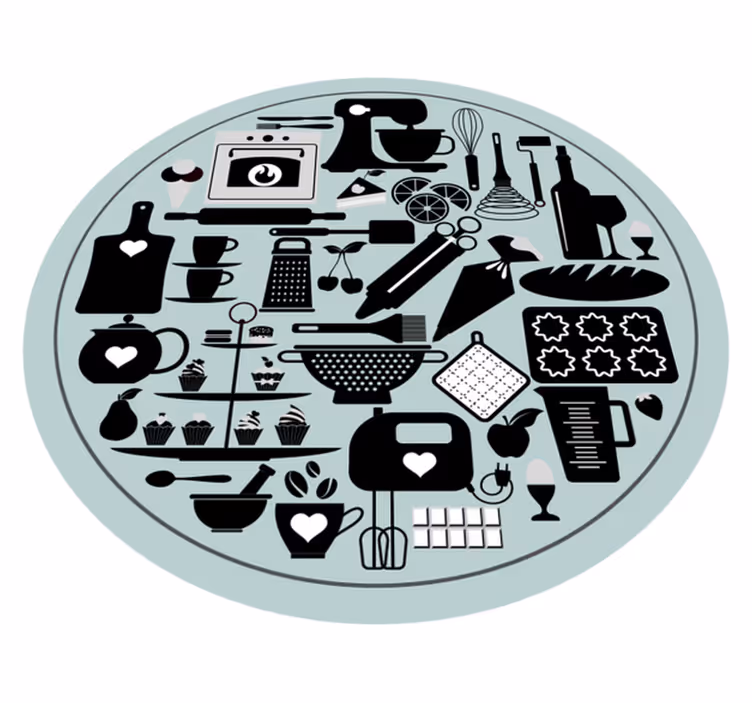 Kök element modern matta - Tenstickers