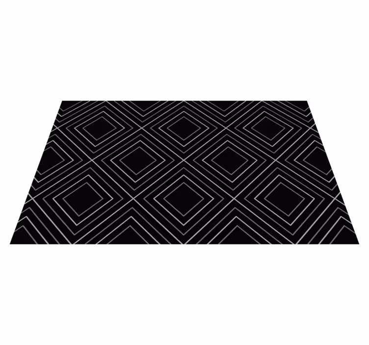 Monokromatisk geometrisk Vinylmatta geometrisk - Tenstickers