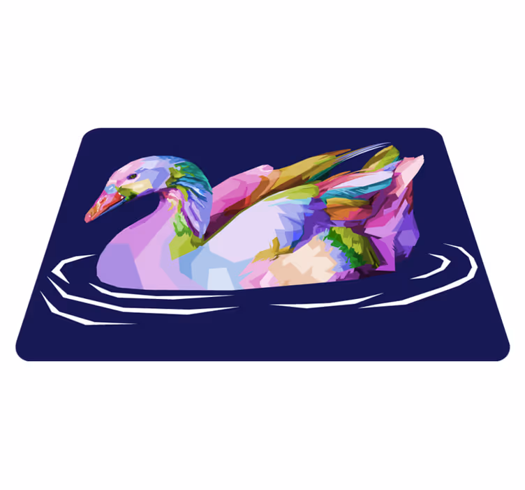 Popkonst fågel djur vinyl matta - Tenstickers