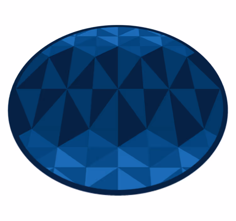 Geometrisk cirkulär design Vinylmatta geometrisk - Tenstickers