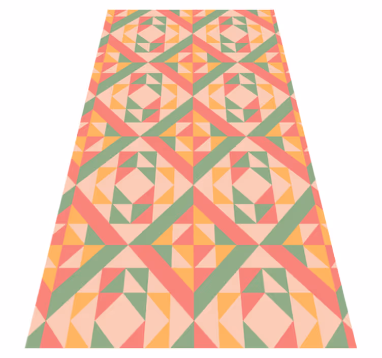Geometrisk mönstrad ensemble Vinylmatta geometrisk - Tenstickers
