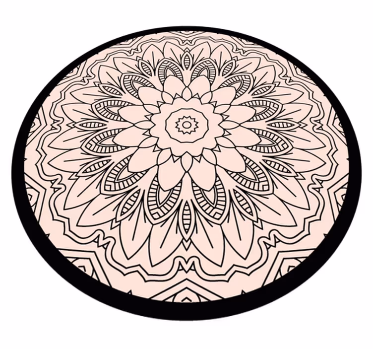 Visuell effekt cirkel matta geometriska mattor - Tenstickers