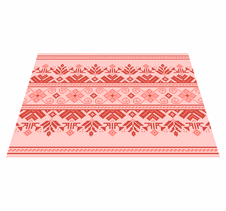 Etniska prydnadsmönster Vinylmatta Mandala - Tenstickers